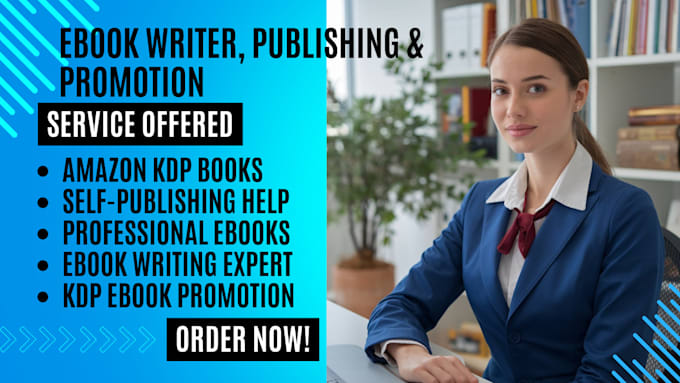 Gig Preview - Expert in ebook writing amazon kdp self publishing amazon kdp ebook promotion