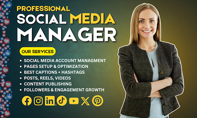 Bestseller - be your social media marketing manager and content creator