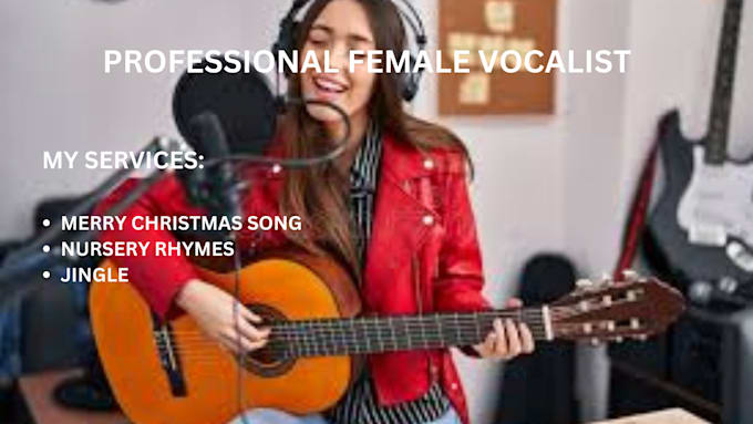 Gig Preview - Sing and compose amazing custom cover song for christmas song,lullabies