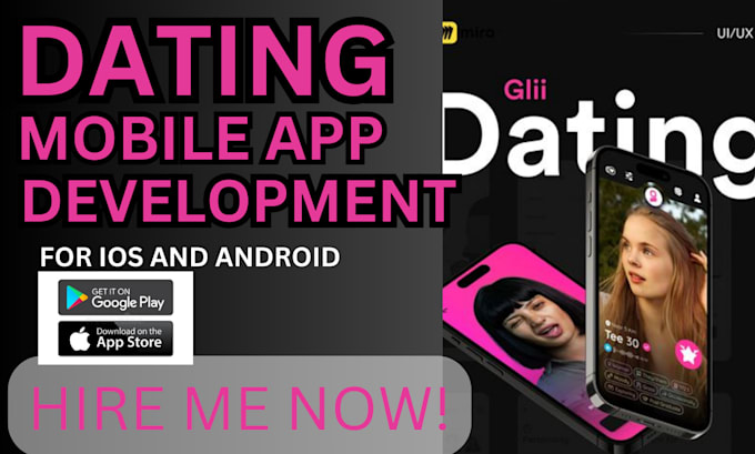 Gig Preview - Dating app development match making dating app development app development