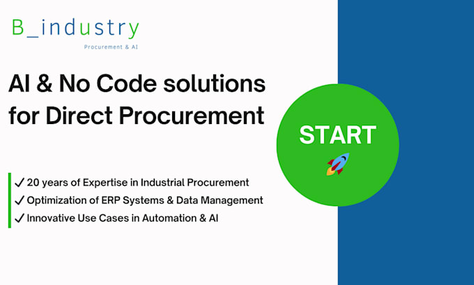 Gig Preview - Optimize your direct procurement with ai and no code