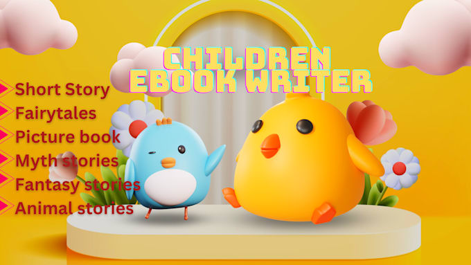 Gig Preview - Write children story book and ebook for  kids or  publish it