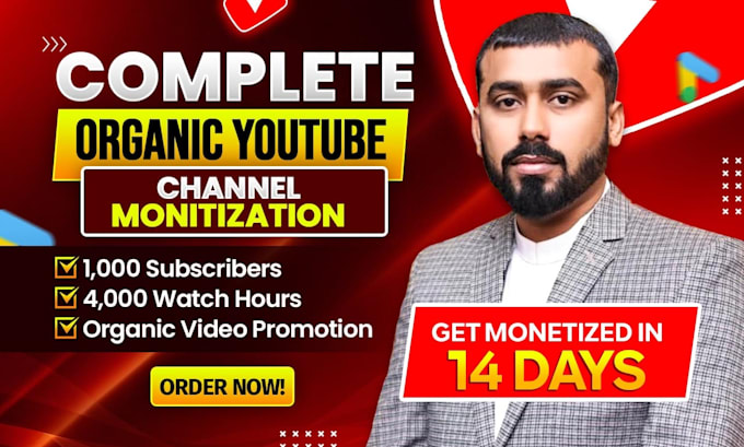 Bestseller - do organic youtube channel promotion for monetization