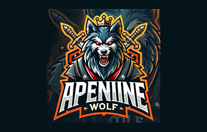 Gig Preview - Create apennine wolf esport mascot logo in just two day