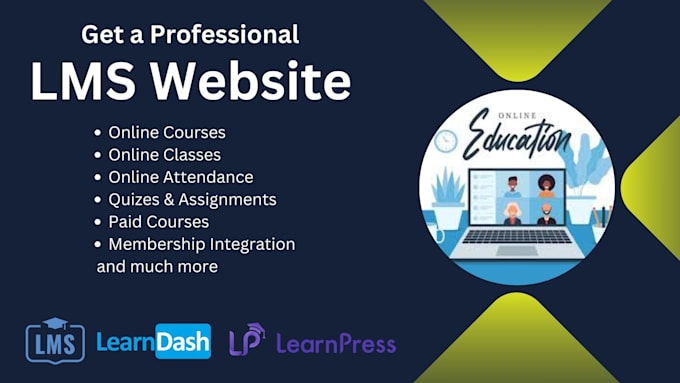 Gig Preview - Develop educational website with lms using wordpress