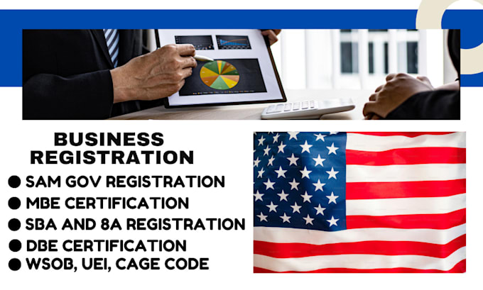 Bestseller - do sam gov registration, obtain cage code, uei, wosb, 8a, mbe, wbe certificates