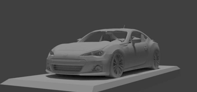 Gig Preview - Digital carve 3d van for 3d printing, realistics culpture,rc model,rhino design