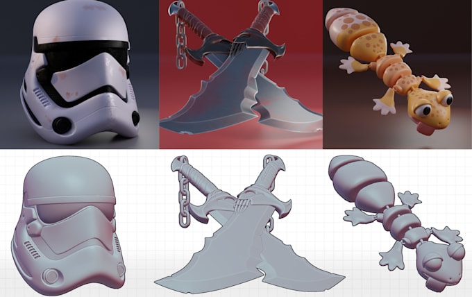 Gig Preview - Modeling and sclupting action figure or object for 3d print