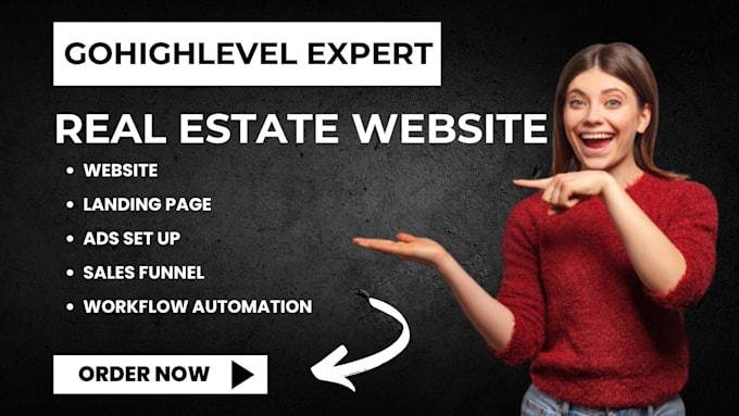 Gig Preview - Do gohighlevel real estate idx website real estate sales funnel workflow expert