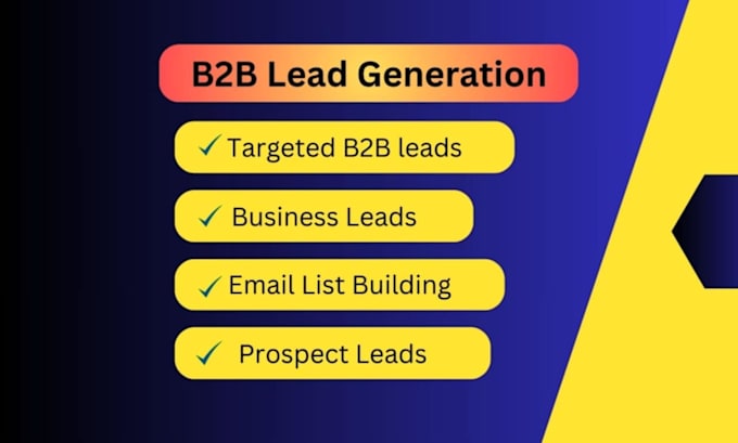 Gig Preview - Provide b2b lead generation and link building