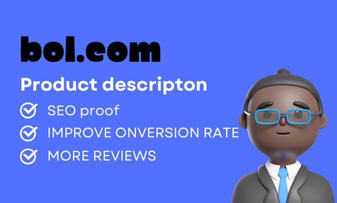 Gig Preview - Write a good quality bol com product description