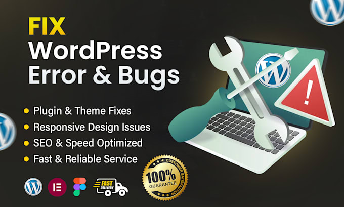 Gig Preview - Troubleshoot and fix your wordpress errors, bugs, and issues