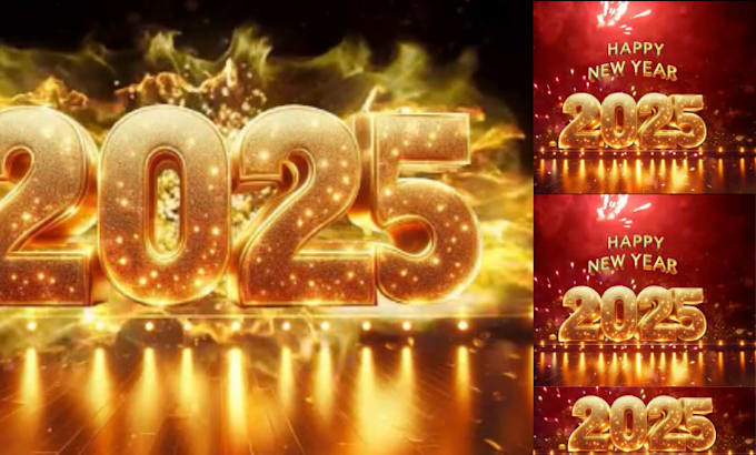 Gig Preview - Create happy holidays video, merry christmas or new year greeting video in 12hrs