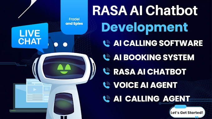 Gig Preview - Build medical rasa ai chatbot, calling sales agent automated llm booking system