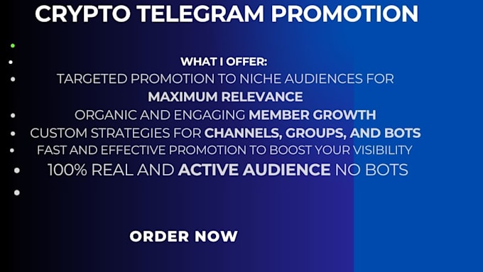 Bestseller - crypto telegram promotion crypto telegram marketing telegram crypto promotion