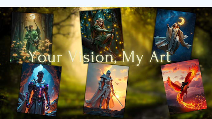 Gig Preview - Create stunning fantasy character art tailored to your vision