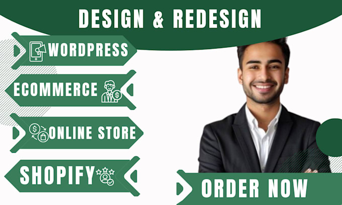 Gig Preview - Design a custom shopify website, build a shopify store, or dropshipping website