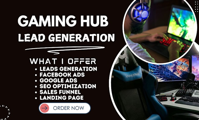 Bestseller - generate a gaming hub leads gamers leads