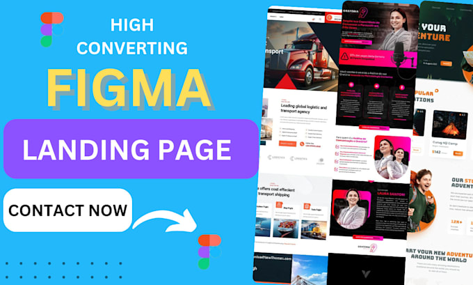 Gig Preview - Specialize in creating figma landing pages, saas landing pages, website redesign