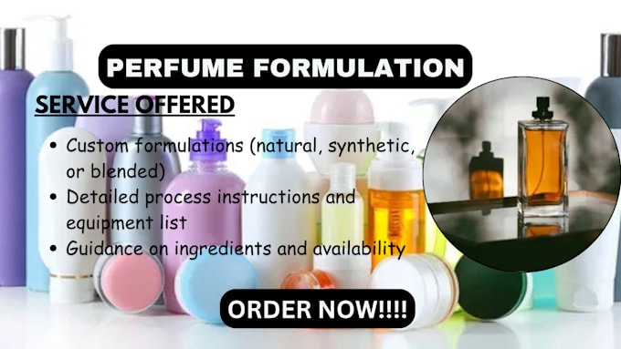 Gig Preview - Be your chemist for any types of perfume formulation