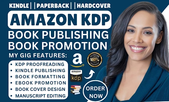 Gig Preview - Do amazon kindle book promotion, amazon book, and ebook marketing