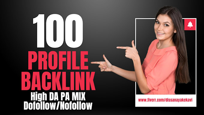 Bestseller - manually build 100 high authority profile backlinks