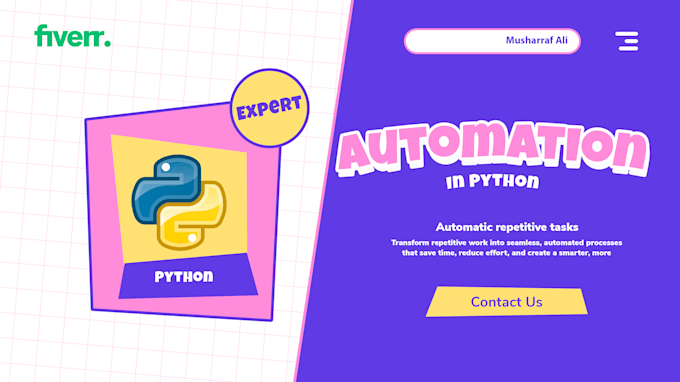 Gig Preview - Create custom python bots, scripts, automate jobs