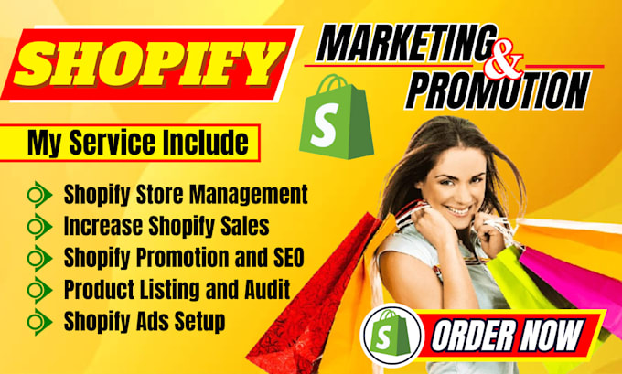 Gig Preview - Boost shopify sales, shopify dropshipping, shopify promotion and shopify ads