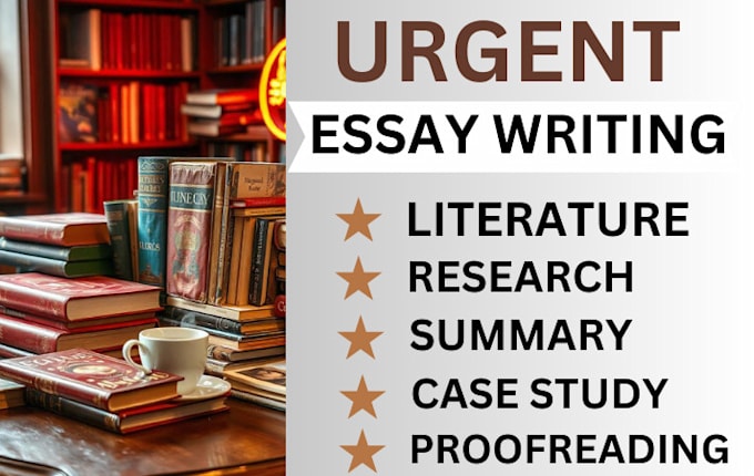 Gig Preview - Do urgent essay writing as an essay writer