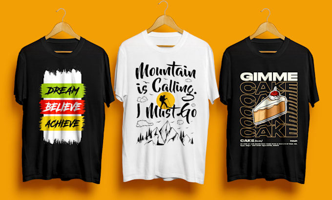 Gig Preview - Create the perfect graphic and typography tshirt design for you