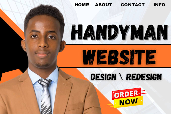 Gig Preview - Handyman website design booking website design cleaning website plumber website