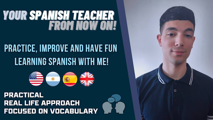 Gig Preview - Be your new favorite spanish teacher