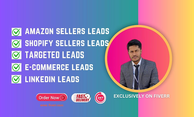 Gig Preview - Provide shopify and amazon ecommerce leads to all brand