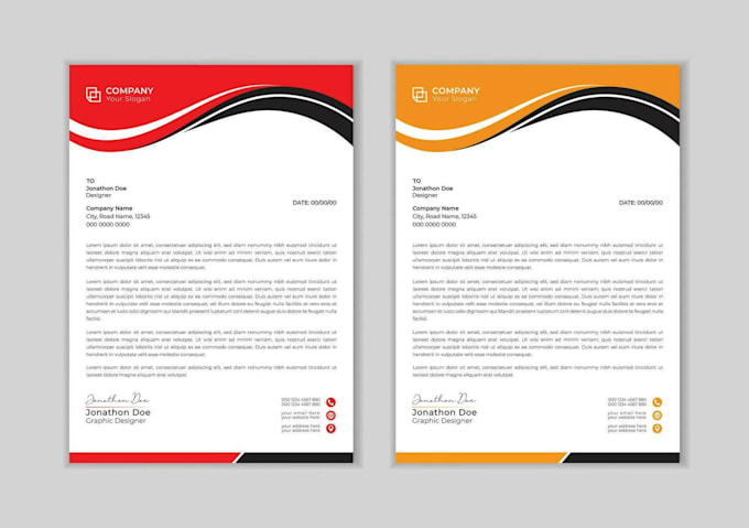 Gig Preview - Do professional letterhead design custom business stationery