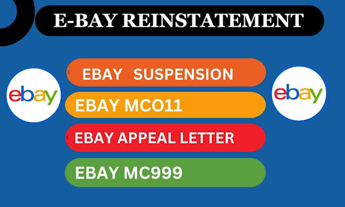 Gig Preview - Reinstate your suspended ebay account remove mc011 restriction ebay reactivation