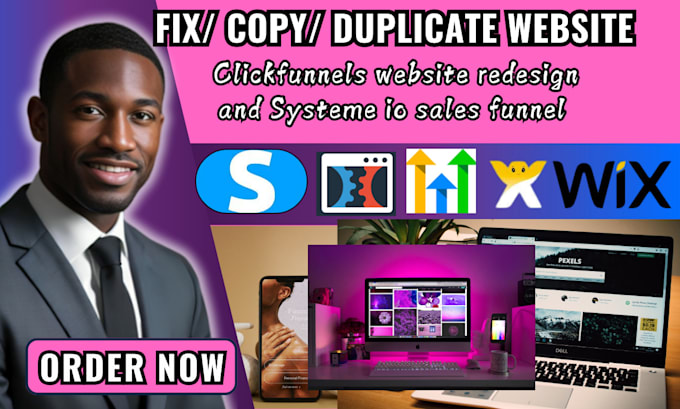 Gig Preview - Fix clickfunnels website, clickfunnels sales funnel landing page, systeme io