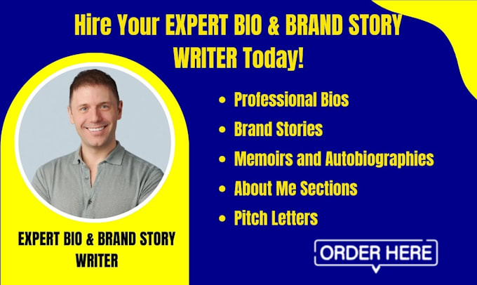 Gig Preview - Professional bio biography brand story realtor bio real estate bio memoir