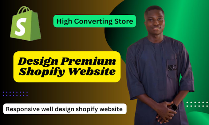 Gig Preview - Build shopify design redesign website dropshipping store product design store