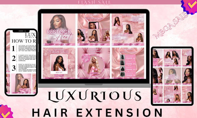 Gig Preview - Hair extension website shopify store