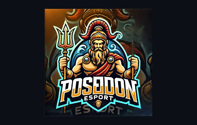 Gig Preview - Create legendary poseidon mascot logo for your company