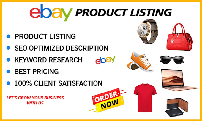 Gig Preview - Do product listing, ebay product listing, ebay seo listing, ebay product upload