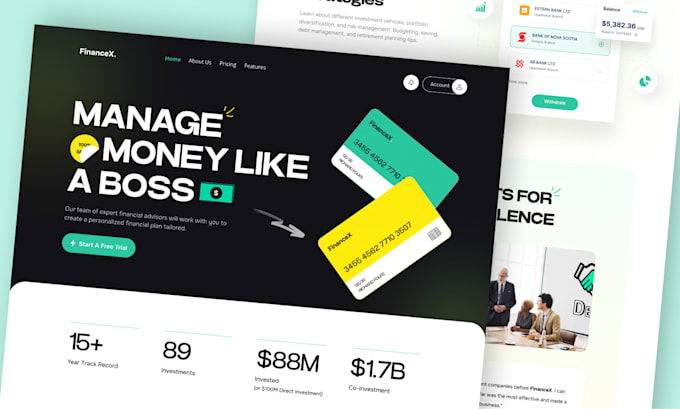 Gig Preview - Do saas landing page, figma landing page, home page design