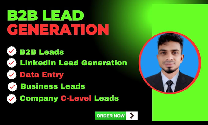 Gig Preview - Provide linkedin leads and b2b lead generation for any industry