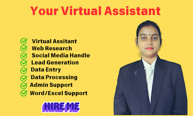 Gig Preview - Be your virtual assistant for your admin task