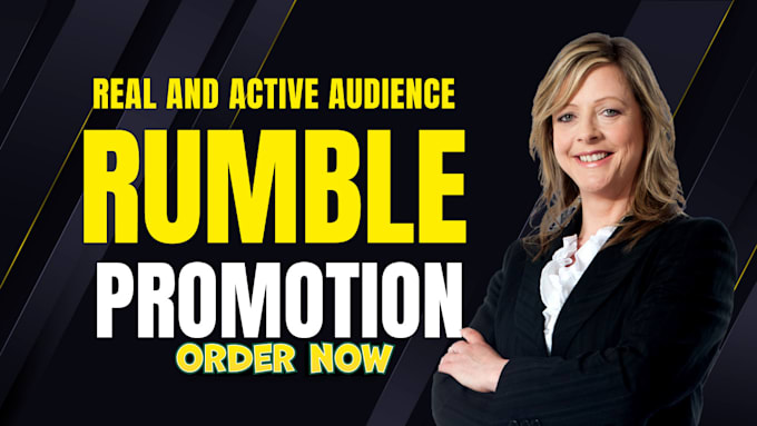 Gig Preview - Boost rumble video promotion and skyrocket rumble engagement