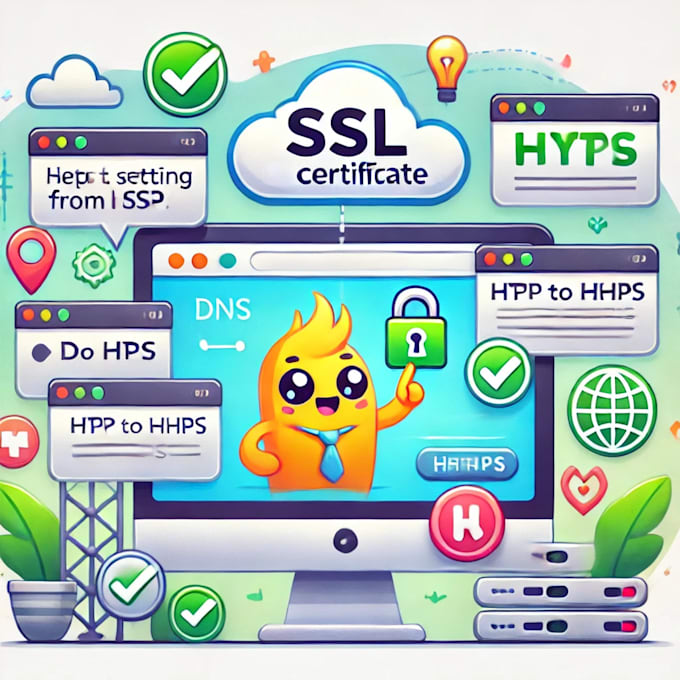 Gig Preview - Install SSL certificate or fix https errors