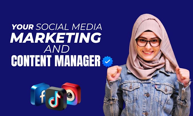 Gig Preview - Be your social media marketing manager and content creator