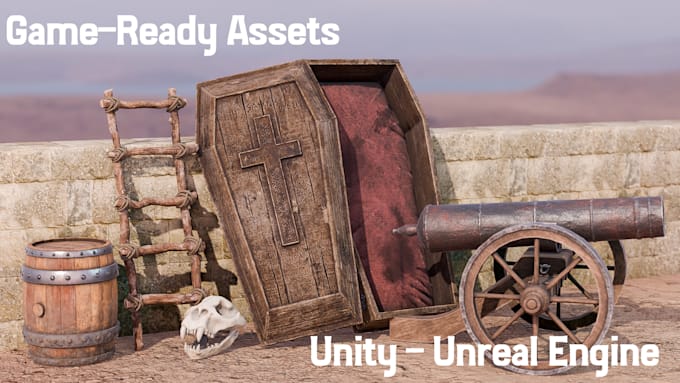 Gig Preview - Create game ready 3d assets for unity and unreal engine