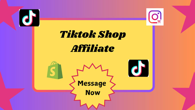 Gig Preview - Setup tiktok affiliate, tiktok shop affiliate, help tiktok affiliate marketing