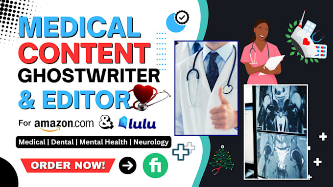 Gig Preview - Write medical ebook, nursing, nutrition, do medical writing, ebook writer, ppt